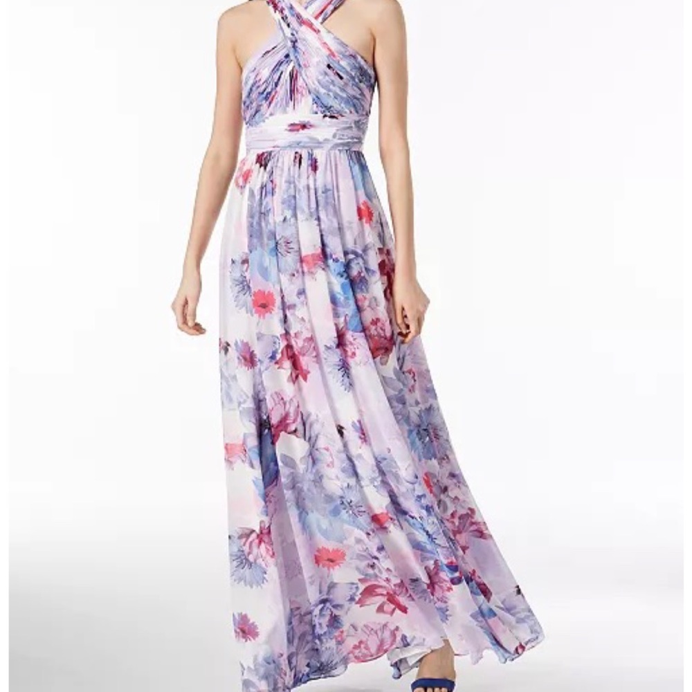Calvin Klein Floral Chiffon Dress